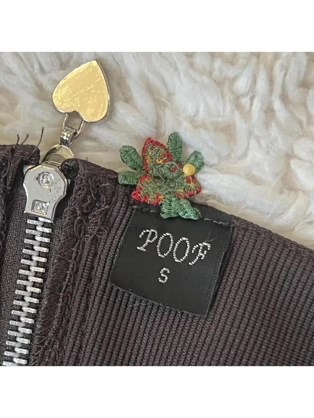 Vintage Y2K POOF Coastal Brown Bandage Mini Skirt Size Small 🤎